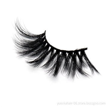 Wholesale 3D Mink Eyelashes Vendor Private Label 25mm Custom Logo Packaging Box